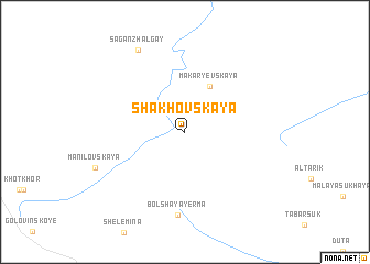 map of Shakhovskaya