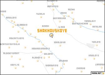 map of Shakhovskoye