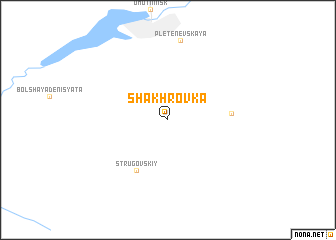 map of Shakhrovka