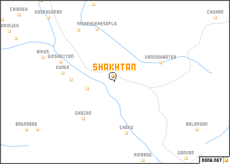 map of Shakhtān