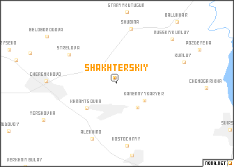 map of Shakhterskiy