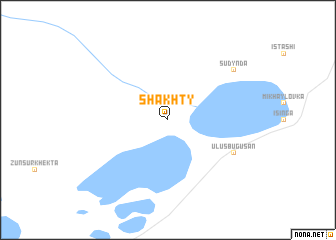 map of Shakhty