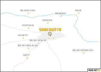map of Shakhun\