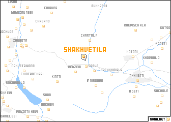 map of Shakhvetila