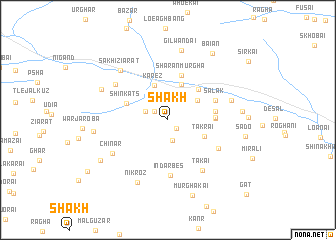 map of Shākh