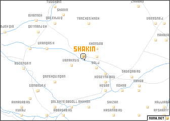map of Shākīn
