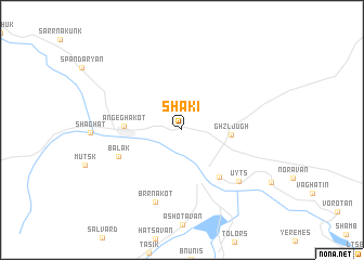map of Shakʼi