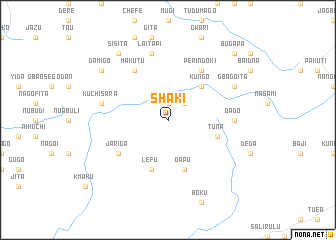 map of Shaki