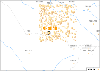 map of Shakoh