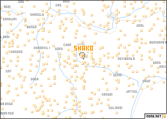 map of Shāko