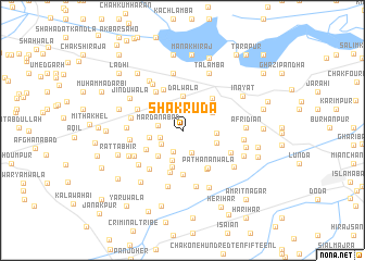 map of Shakrūda