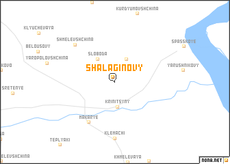 map of Shalaginovy