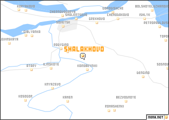 map of Shalakhovo