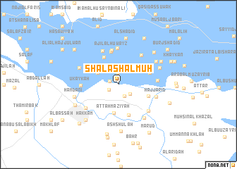 map of Shalash al Muḩ