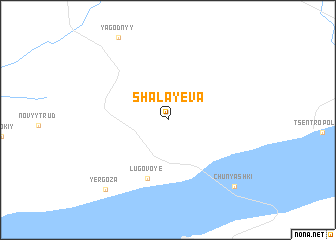 map of Shalayeva