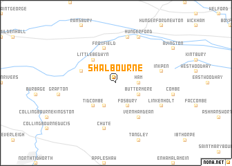 map of Shalbourne