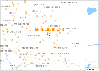 map of Shalca Cancha