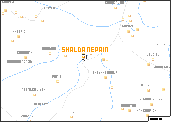 map of Shaldān-e Pā\