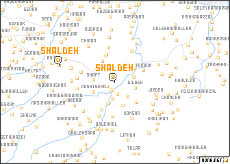 map of Shāldeh