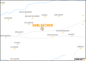 map of Shaldezhka