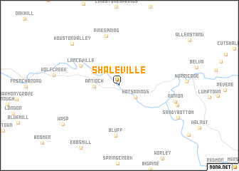map of Shaleville
