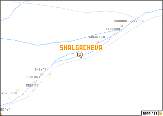 map of Shalgachëva
