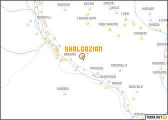 map of Shalgaziān