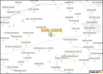 map of Shalikovo