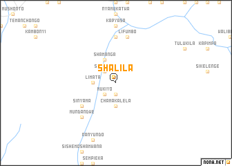 map of Shalila