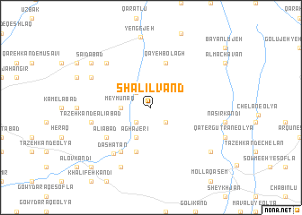 map of Shalīlvand