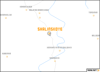 map of Shalinskoye