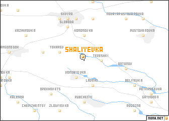 map of Shaliyevka