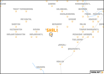 map of Shālī