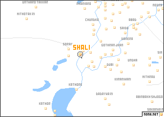 map of Shāli