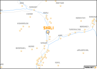map of Shali