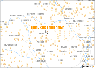 map of Shalkhosar Bānda