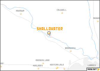 map of Shallowater