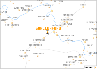 map of Shallowford