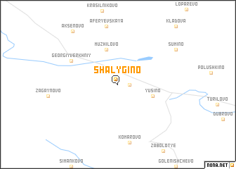 map of Shalygino