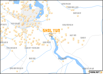 map of Shalyun