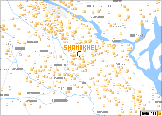 map of Shama Khel