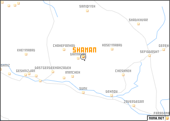 map of Shāmān