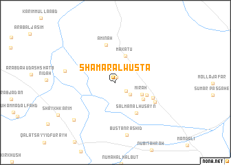 map of Shāmār al Wusţá