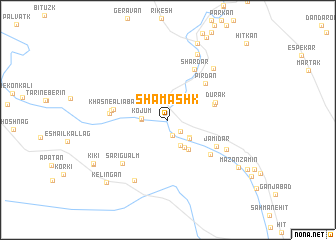 map of Shāmashk