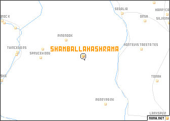 map of Shamballah-Ashrama