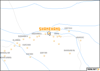 map of Sham‘-e Ḩamd