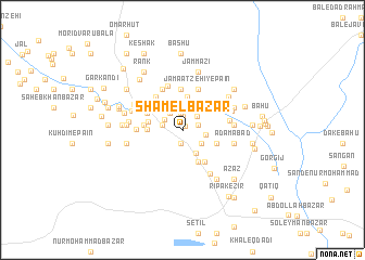 map of Shamel Bāzār