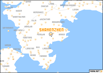 map of Shamenzhen