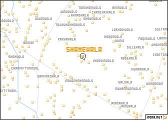 map of Shamewāla