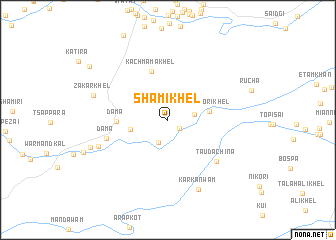 map of Shami Khel